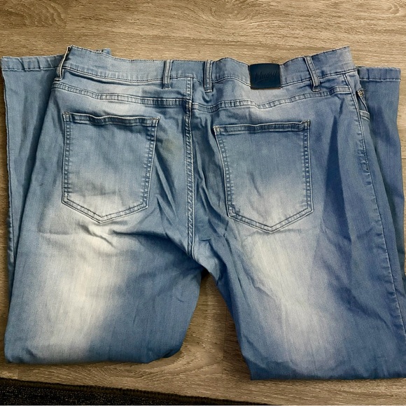 Light Blue Men's Jeans - Picture 2 of 4